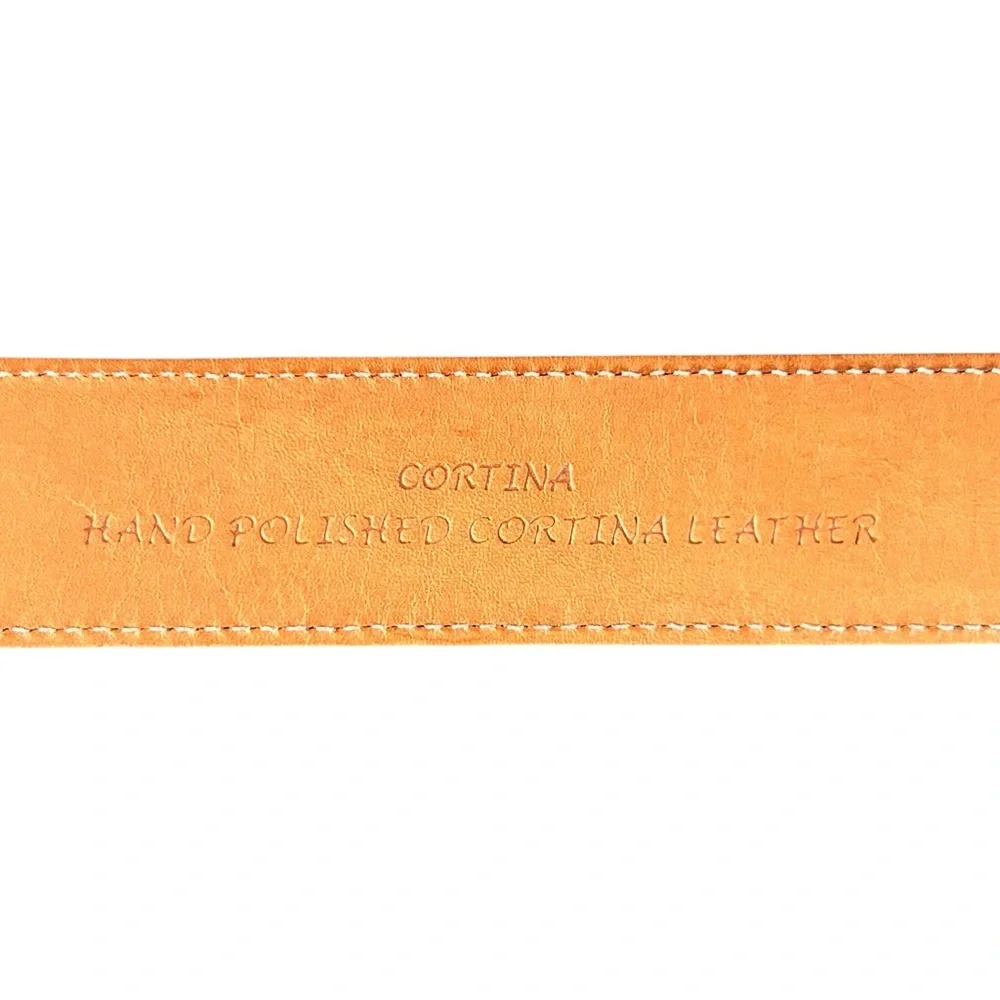 Trafalgar Hand Polished Cortina Leather Dress Belt 1101TF71-602 Men’s‎ 40 Brown